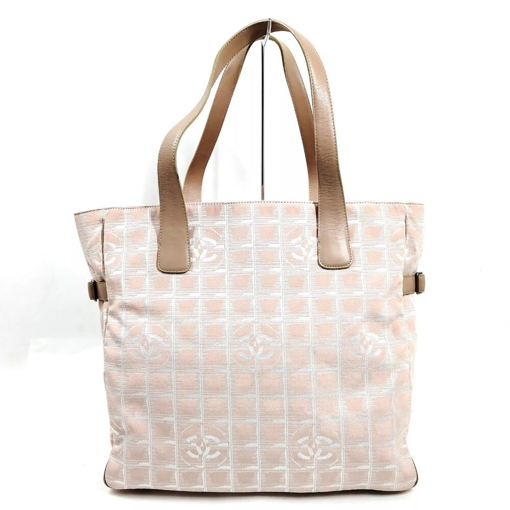 Chanel Travel Line Tote Bag Nylon – Beige